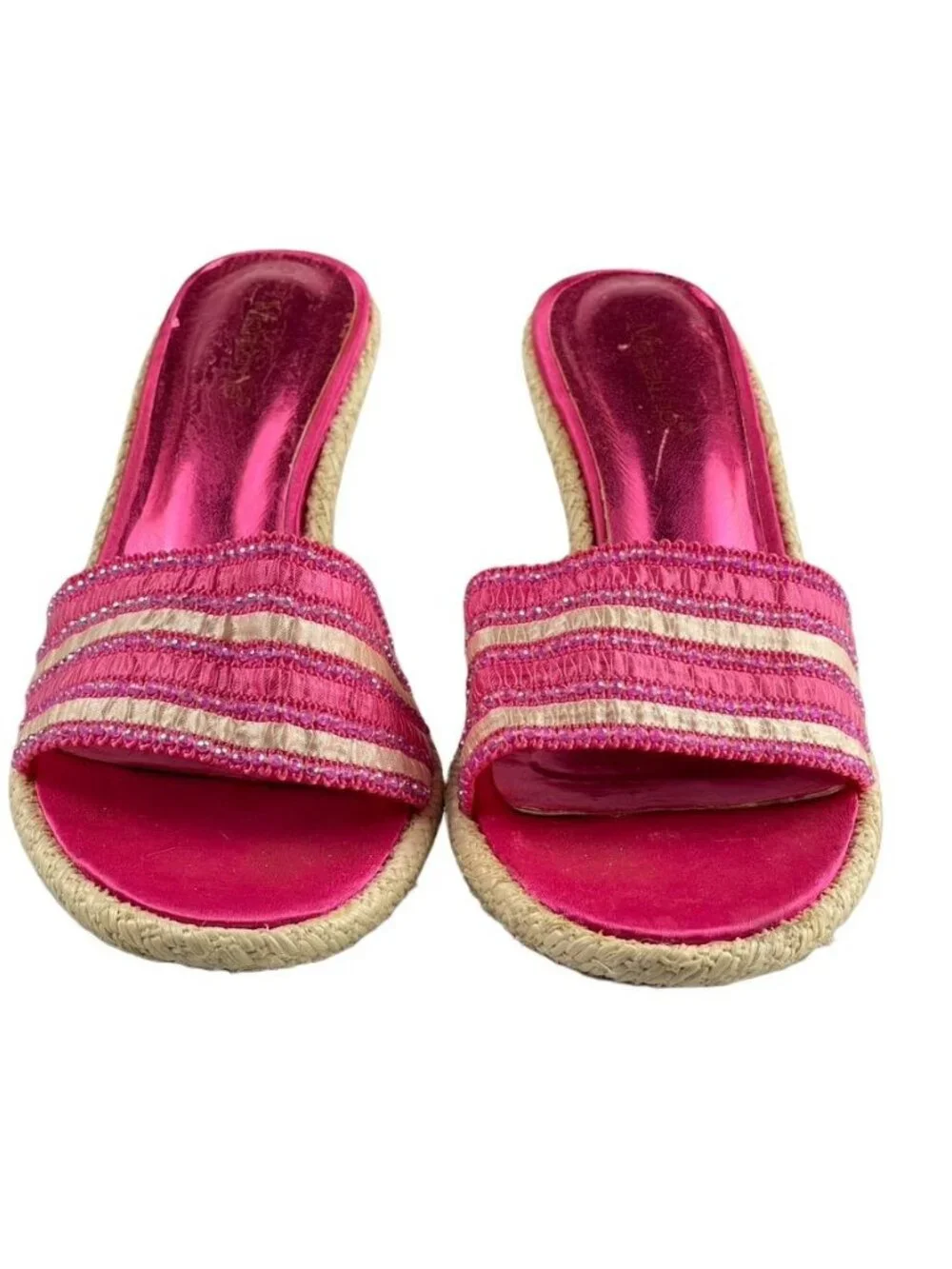 Madeline Shoes Prudence Espadrille Platform Wedge Slide Sandals Women's 10M